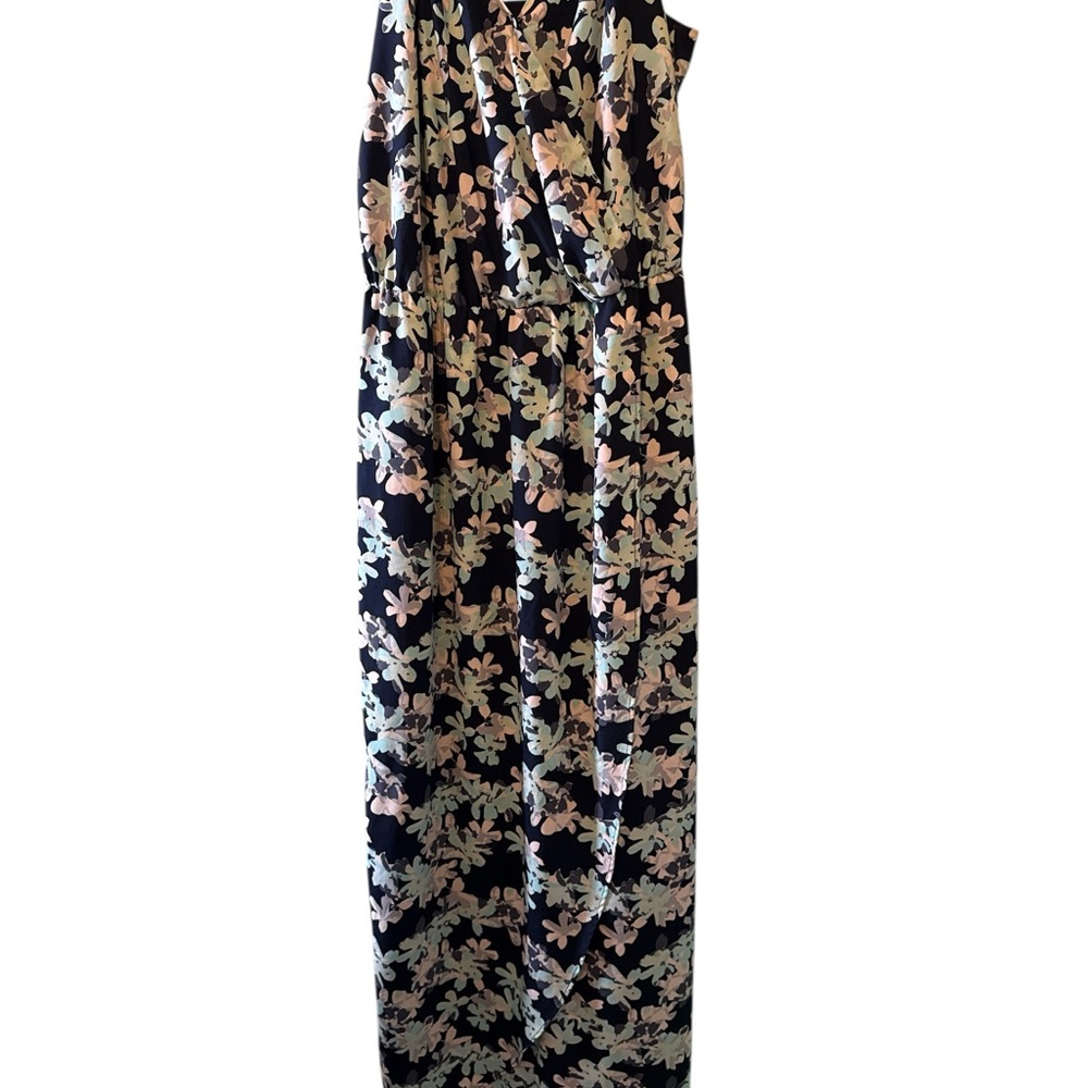 Banana Republic Dress Womens Floral Sleeveless Maxi Adjustable Straps Lined
